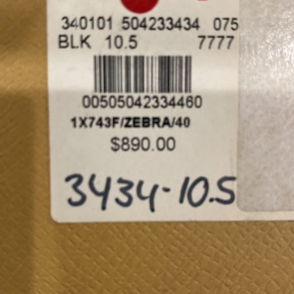 Prada zebra print calf-skin platform peep toe espadrilles. - Picture 8 of 9